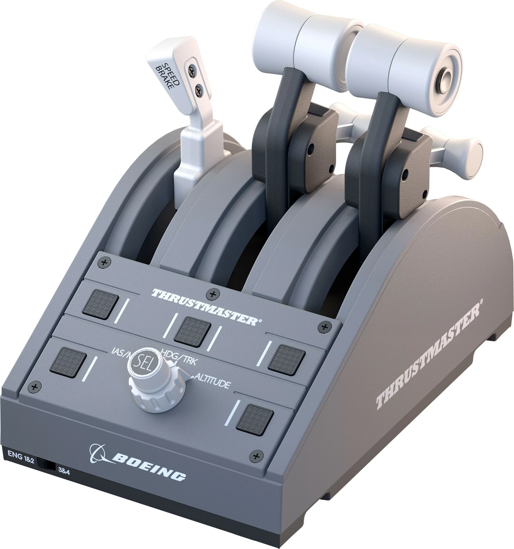 Profesionalni yoke in ročica za plin Thrustmaster TCA Boeing Edition, z vmesnikom, črno/siv