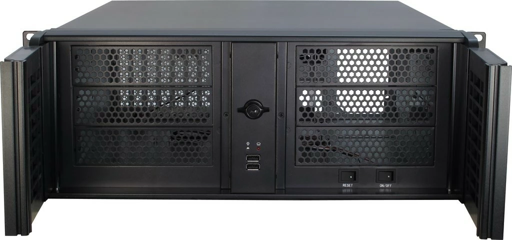 Serversko ohišje 4U Inter-Tech 4U-4098-S, Rack, ATX, micro ATX, Mini-ITX, črno