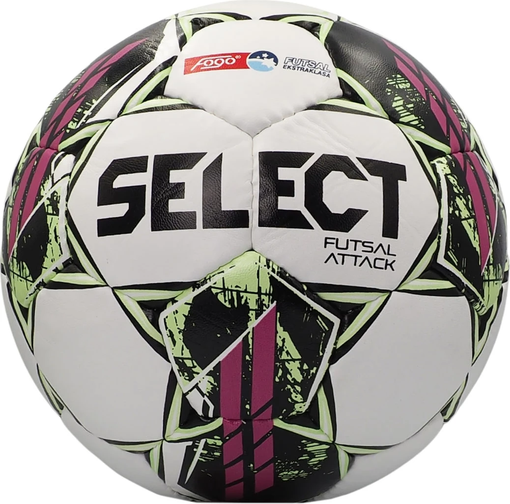 Futsal žoga Select, bela-roza-zelena