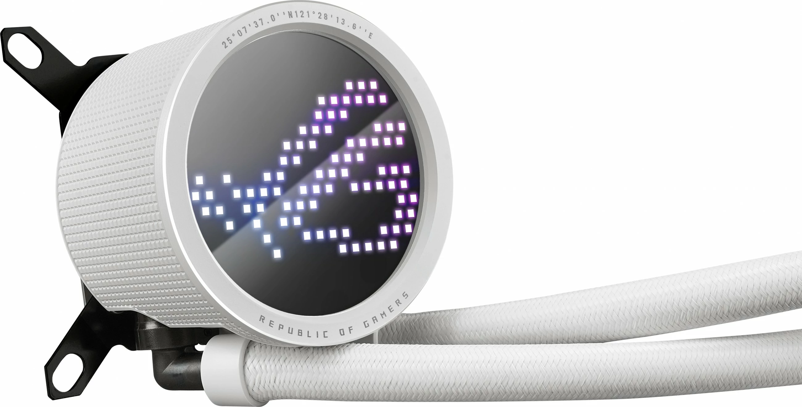 Komplet vodnega hlajenja ROG Ryuo III 360 ARGB, 3x120 mm, LED zaslon, bel - ASUS