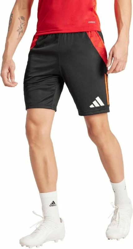 Trenirne hlače za nogomet Adidas Tiro 24, črno/rdeče