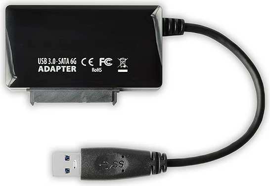 Adapter USB 3.0 na SATA za HDD/SSD 2,5", 3,5", 5,25", črn - AXAGON ADSA-FP3 FASTport3, z napajalnikom Adapter USB 3.0 na SATA za HDD/SSD 2,5", 3,5", 5,25", črn - AXAGON ADSA-FP3 FASTport3, z napajalnikom