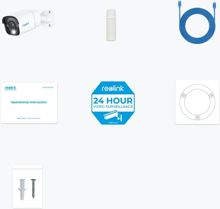 Varnostna kamera Reolink P330, 4K 8MP UHD, 256GB, bela