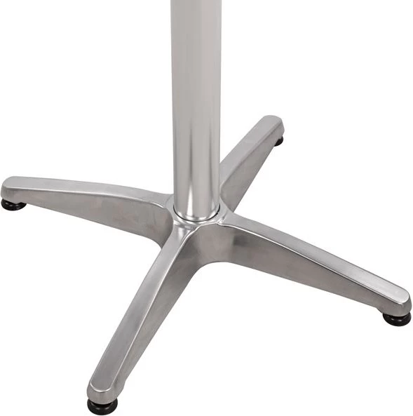 Aluminijasto barsko stojalo 65x65x110cm s križem 48x48cm FH450 kromirano