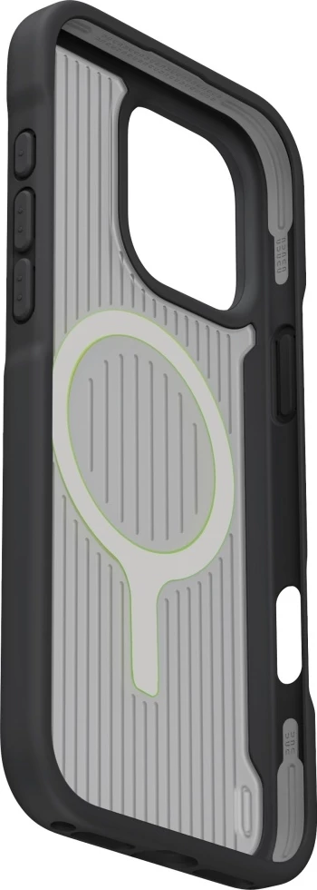 Ovitek za telefon z MagClick brezžičnim polnjenjem UNIQ Combat Active za iPhone 16 Pro Max, črn