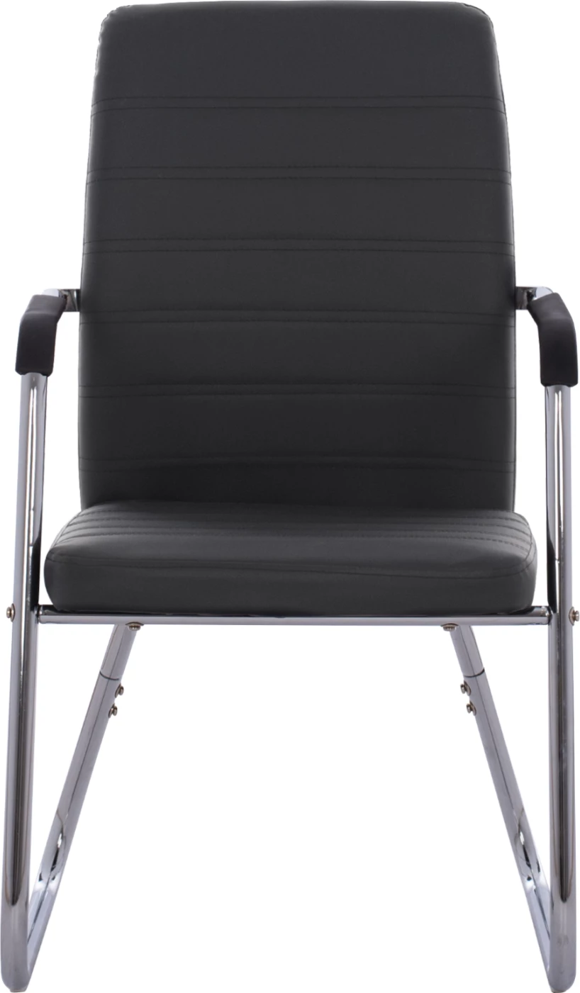 Konferenčni stol FH1021.01 z rokami in črnim PU 54x60x94 cm, set 4 kosov