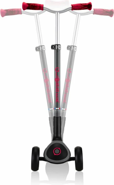 Otroški skuter Globber MASTER PRIME, črno-rdeč