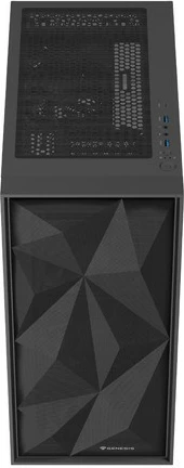 Računalniško ohišje Midi Tower Genesis Diaxid 605F, ATX, USB-C, črn