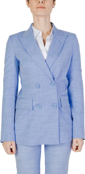 Elegantna ženska jakna Sandro Ferrone, svetlo modra