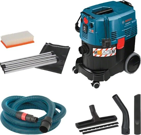 Industrijski sesalnik 35 L, Bosch GAS 35 M AFC Professional, 1380 W, suho in mokro, črn, moder Industrijski sesalnik 35 L, Bosch GAS 35 M AFC Professional, 1380 W, suho in mokro, črn, moder