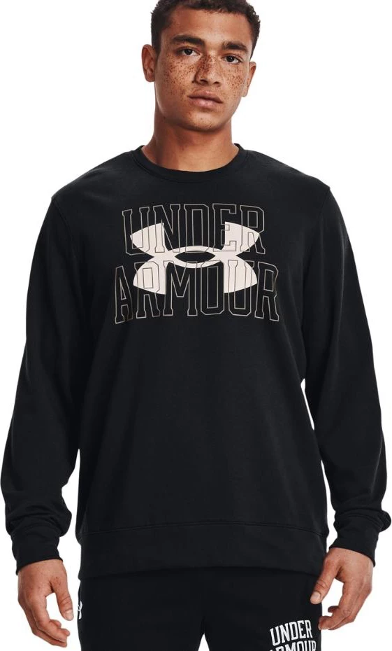 Duks, Under Armour UA Rival Terry Logo Crew, črn