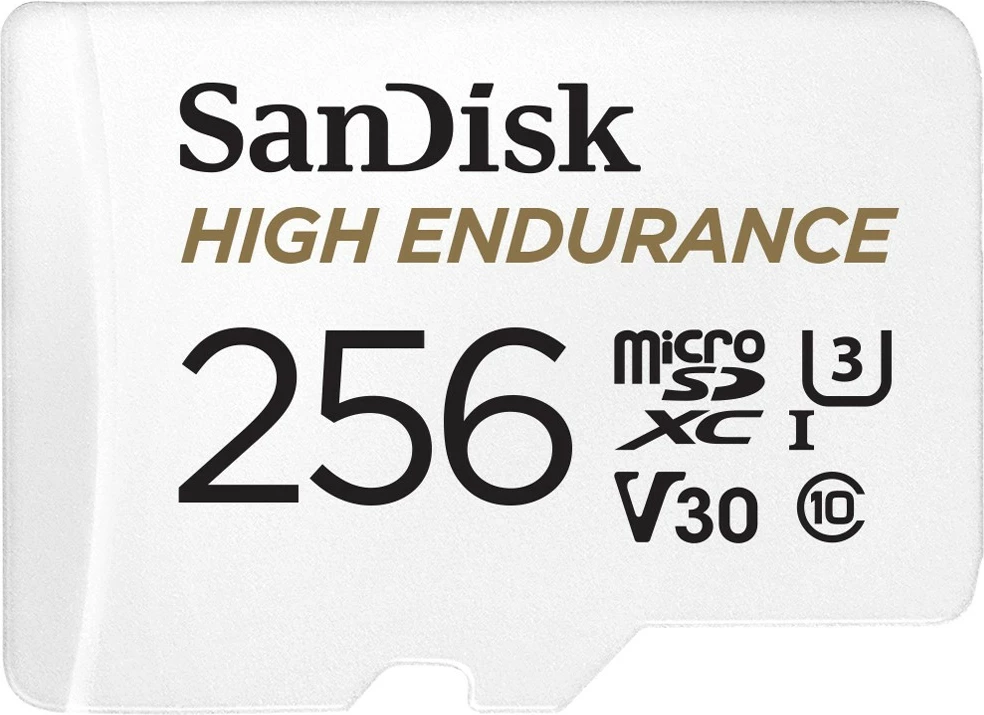 MicroSDXC kartica Sandisk High Endurance 256 GB, bela MicroSDXC kartica Sandisk High Endurance 256 GB, bela