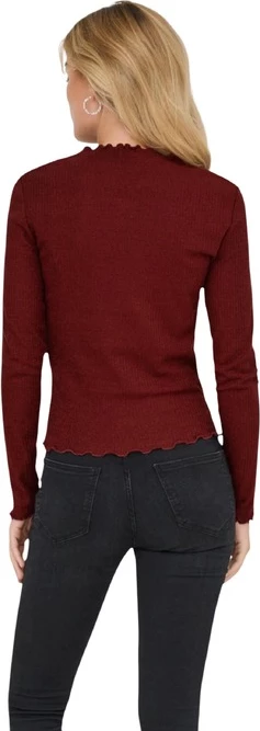 Pulover Only, ženski, bordeaux