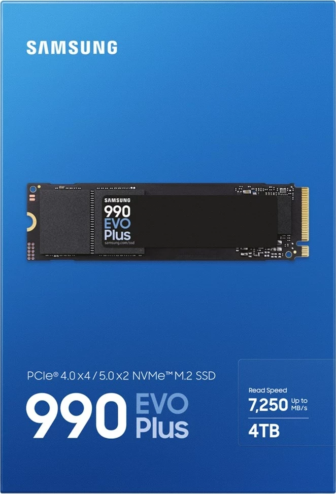 SSD 4 TB M.2 PCIe 4.0, Samsung MZ-V9S4T0BW, črn SSD 4 TB M.2 PCIe 4.0, Samsung MZ-V9S4T0BW, črn