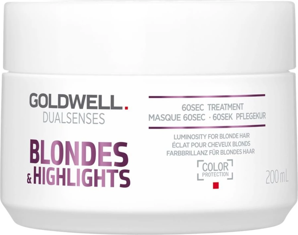 Hranilen tretma za lase Goldwell Dualsenses Blondes & Highlights 60sec Treatment, ženske, 200 ml