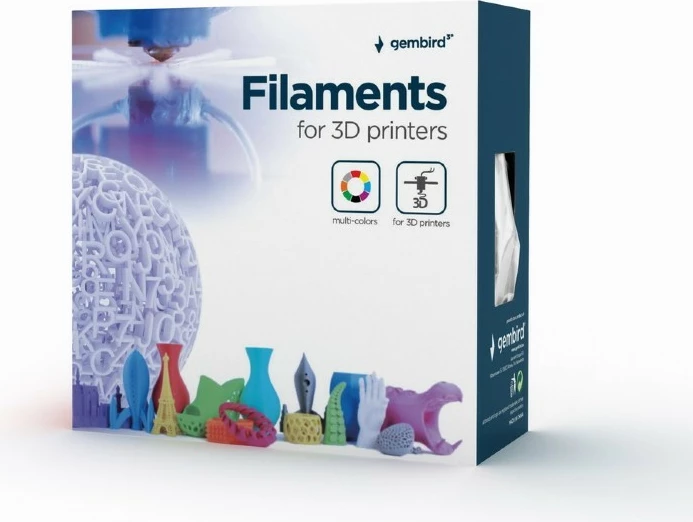 PLA filament Gembird, 1,75 mm, moder, 1 kg