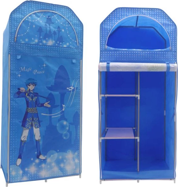 Tkaninska garderoba FH250.05 modra 70Χ43Χ157