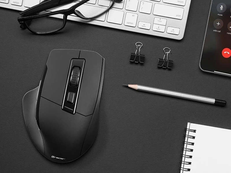 Brezžični miška Tracer, 1600 dpi, črna