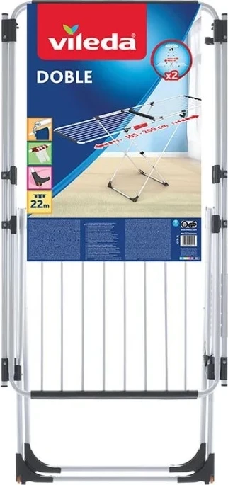 Sušilnik za perilo Vileda Doble, bel