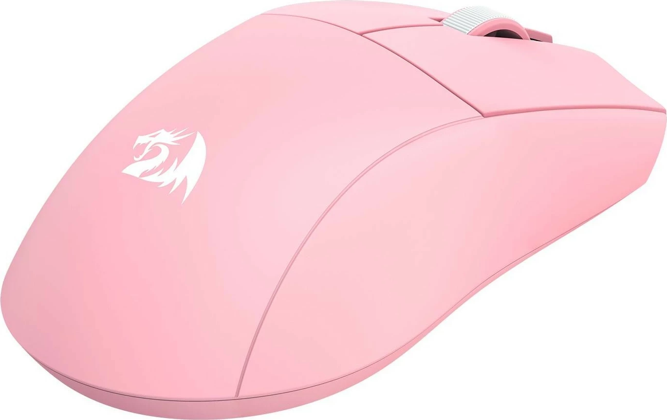 Ergonomski miš Redragon M916P-PRO-4K K1NG, brezžičen, rožnat