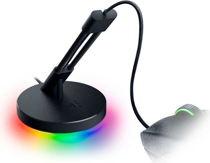 Nosilec kabla za miško Razer V3 Chroma, RGB osvetlitev, črn