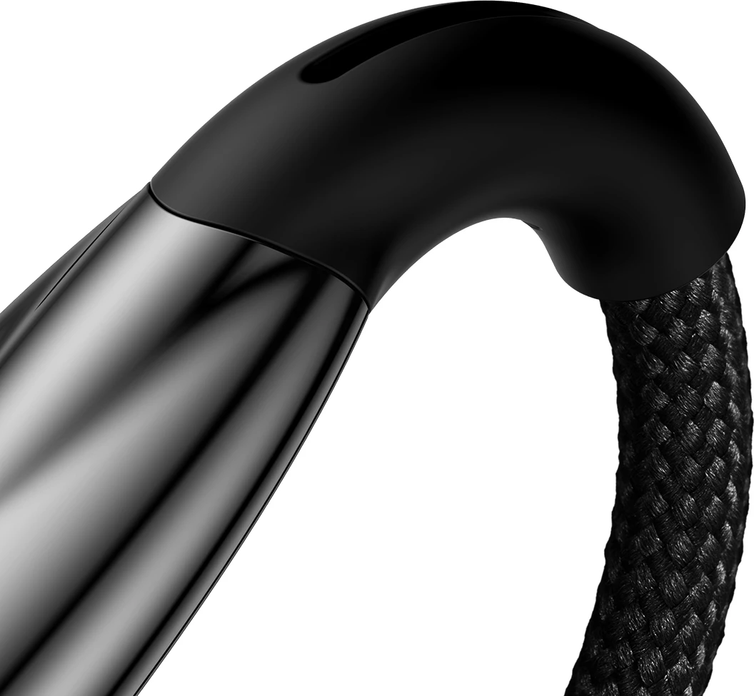 Hitri polnilni kabel Baseus Glimmer Series USB-C, 2 m, 100 W, 480 Mbps, črn