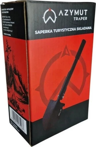 Multifunkcijska taktična lopata AZYMUT Trapper H-C271008, inox, črna, + paket