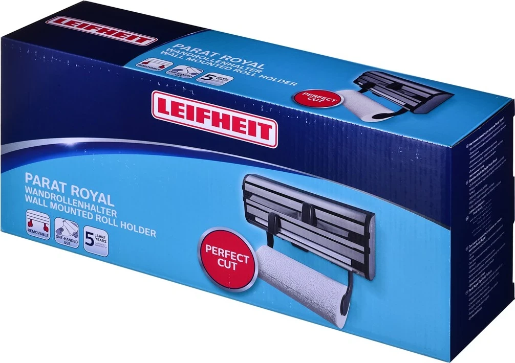 Držalo in rezalnik folije in papirja Leifheit Parat F2, črn