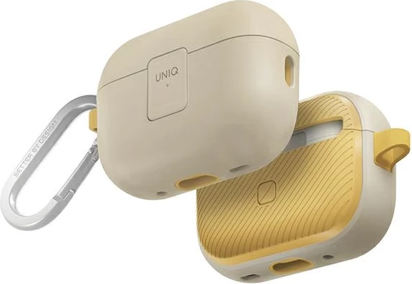 Zaščitni ovitek UNIQ Clyde Lock za AirPods Pro 2, bež in rumen