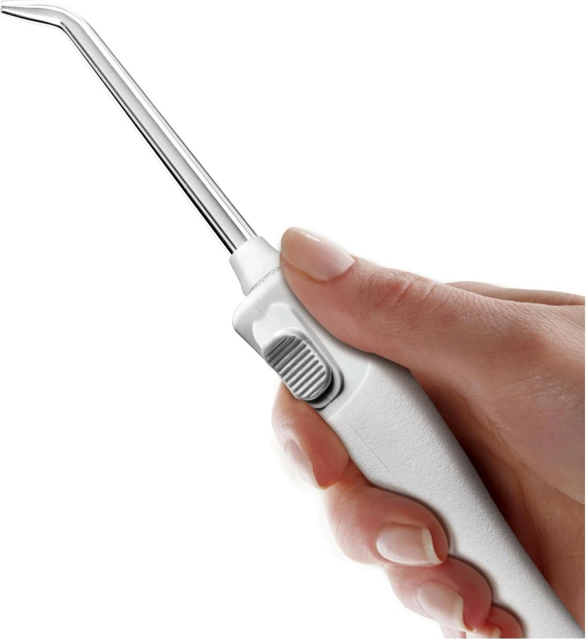 Irigator za zobe Waterpik WF-310, 3 stopnje intenzivnosti, 2 šobici, USB Type-C, bel