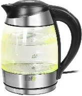 Električni čajnik z regulacijo temperature, Lafe CEG005, 1,8 L, 2200 W, steklo, črn/inox/prosojen