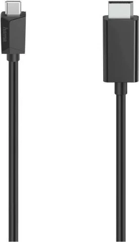 Kabel USB-C na DisplayPort 4K 1,5 m, črn Hama