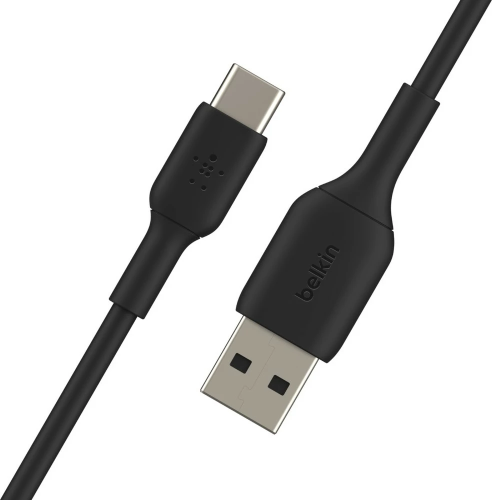 Kabel za polnjenje in prenos podatkov Belkin CAB001BT1MBK, 1 m, USB A na USB C, črn