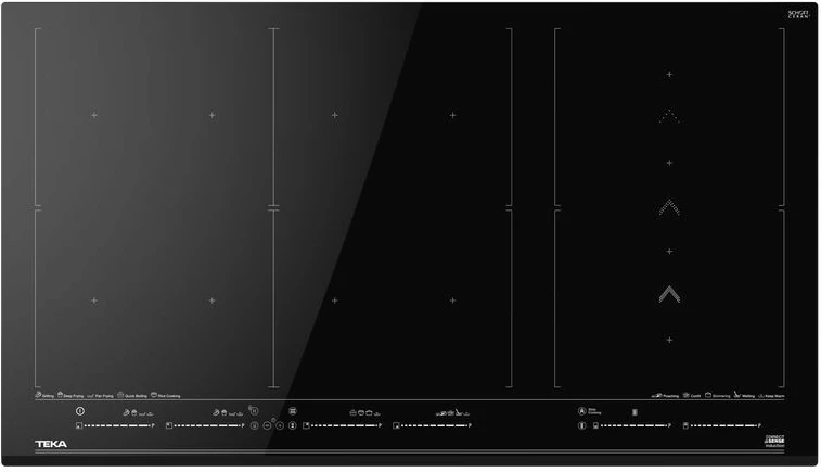 Indukcijska kuhalna plošča TEKA IZF 99700 MST, 90 cm, 10 kuhališč, Touch Control, črna