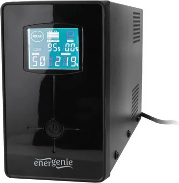 UPS z 850 VA, tower, USB, LCD, Gembird EG-UPS-032, črn
