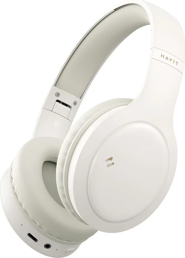 Bež brezžične slušalke Havit H633BT, čez uho