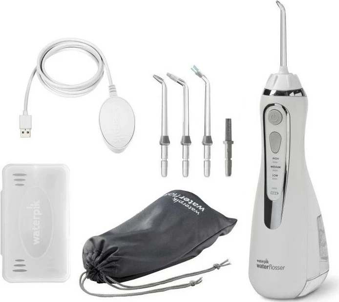 Irigator za zobe Waterpik WP-580, brezžični, 207 ml, bel