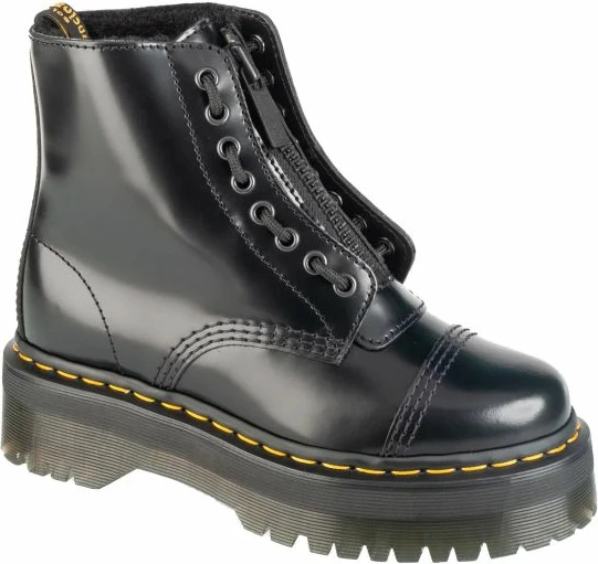 Visoke vezalke, črne - Dr. Martens ženske čevlje
