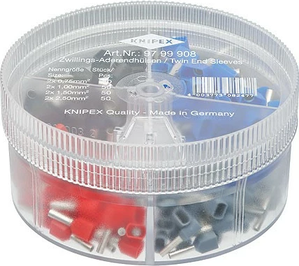 Komplet tulcev za kable Knipex 97 99 908, 95 g, različne barve