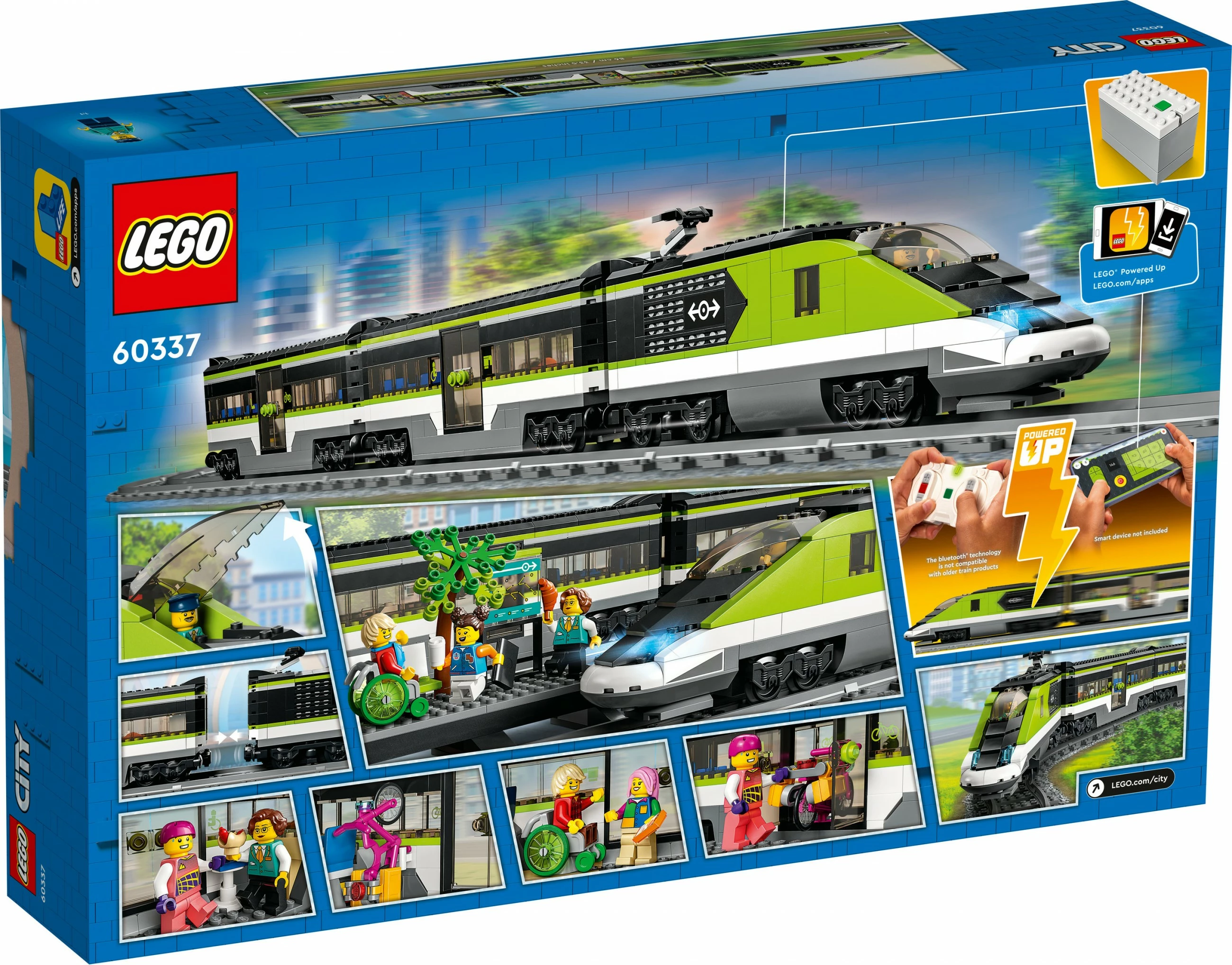 Set gradnje železniški potniški vlak LEGO City Express, 7+, plastika, 764 delov, večbarven