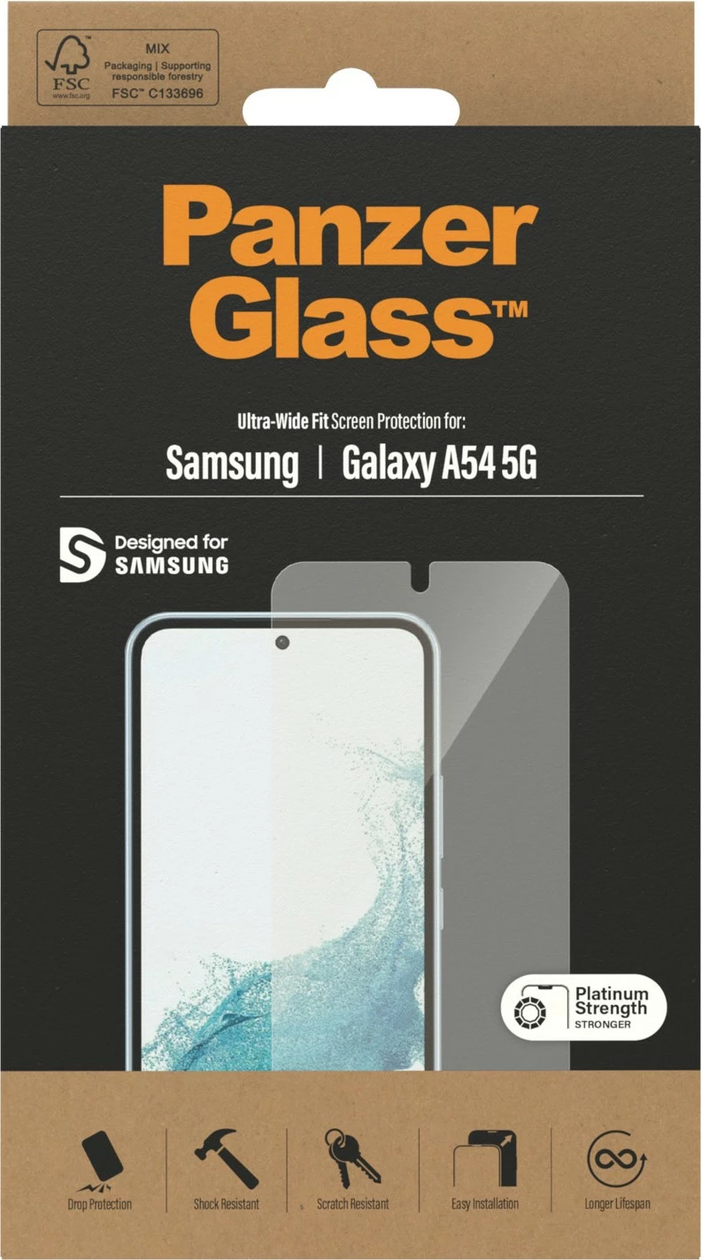 Mrežen zaščitni sloj za zaslon Samsung Galaxy A54 5G, PanzerGlass, prozoren