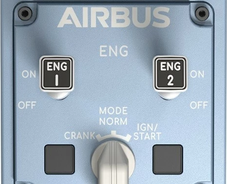 Letalski joystick z dušilnim panelom, Thrustmaster 2960842, USB s kablom, 17 gumbov, 8-smerni hat, za PC, modro/črn, komplet