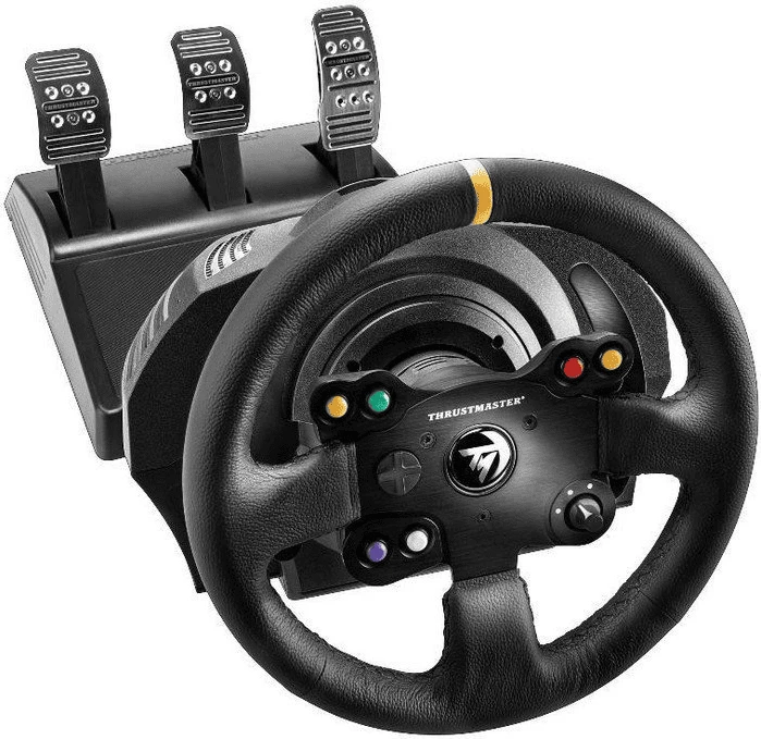 Volan za dirke Thrustmaster TX Racing Wheel Leather Edition 4460133 s pedalami, črn