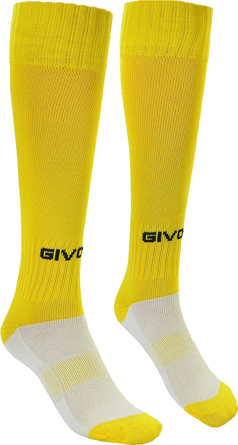 Nogavice za nogomet Givova, unisex, rumene