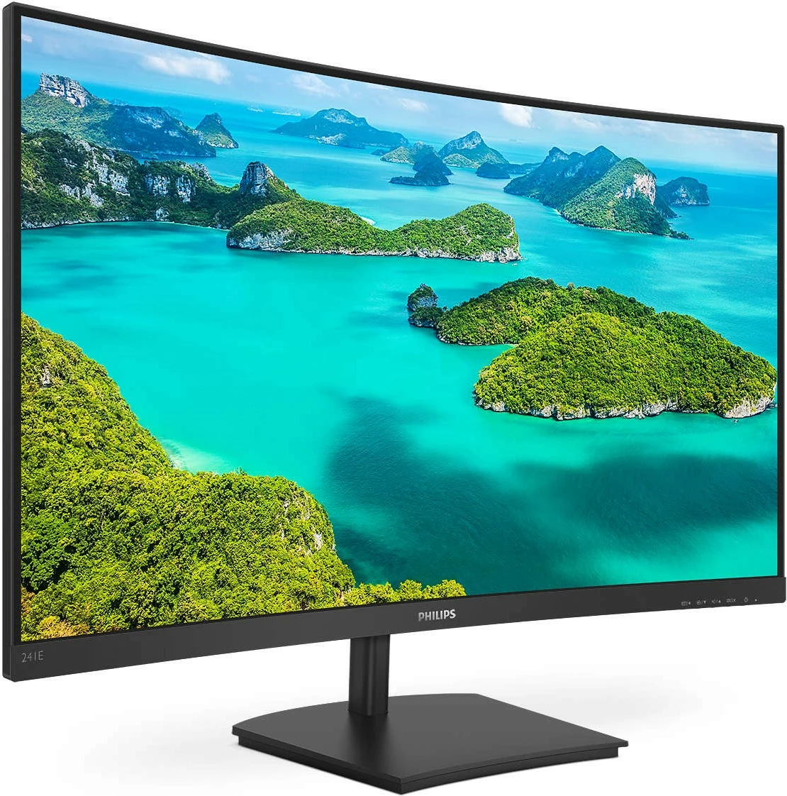 Zakrivljen 23,6" monitor Full HD Philips 241E1SCA/00, črn Zakrivljen 23,6" monitor Full HD Philips 241E1SCA/00, črn
