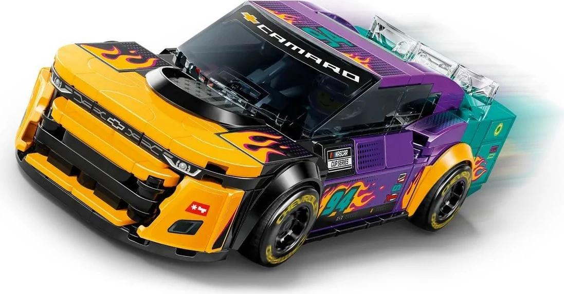 Dirkalni komplet LEGO Speed Champions NASCAR Next Gen Chevrolet Camaro ZL1, 328 kock, za otroke 9+ let, večbarven