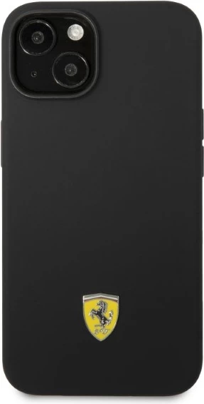 Ovitek za telefon za iPhone 14 Plus 6,7" Ferrari FEHMSIP14MBK, silikon, MagSafe, črn