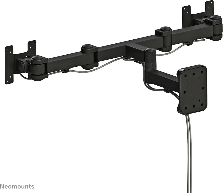 Stenski nosilec za dva monitorja Newstar FPMA-W960D, do 27 palcev, vrtljiv, črn Stenski nosilec za dva monitorja Newstar FPMA-W960D, do 27 palcev, vrtljiv, črn