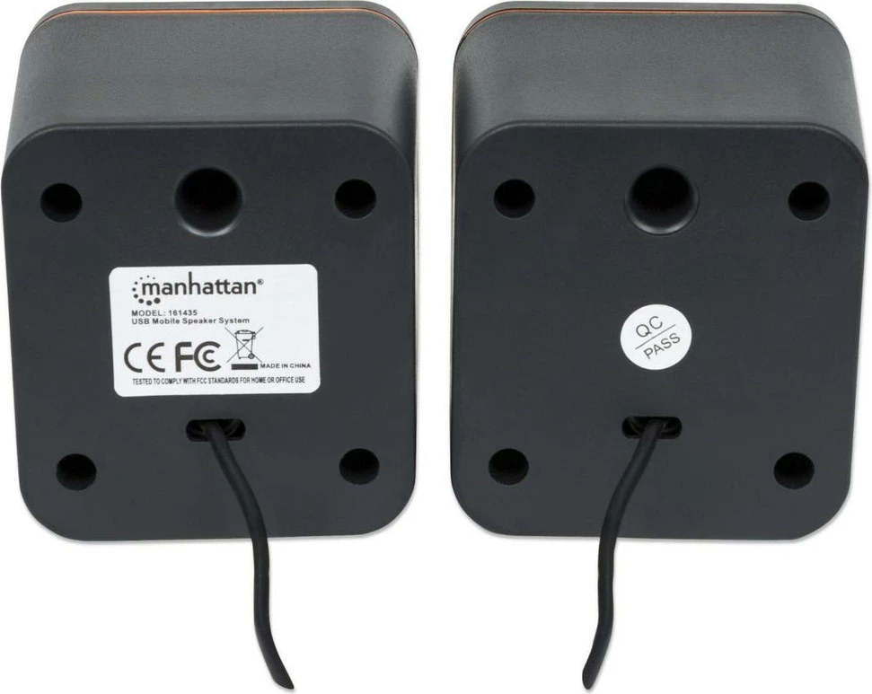 Stereo zvočniki MANHATTAN 2600 Series, 2x3W, USB, 3,5 mm, črni