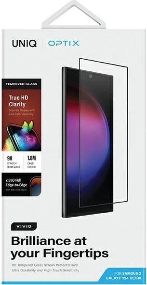 Zaščitno steklo UNIQ Optix Vivid za Samsung Galaxy S24 Ultra z aplikatorjem
